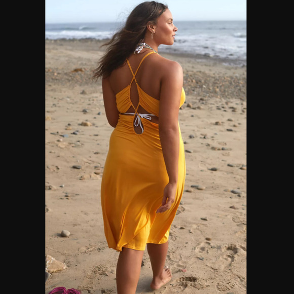 Anthropologie by Anthropologie Slit-Front Dress - Picture 2 of 9